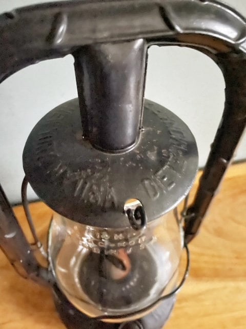 Vintage Dietz Monarch New York NY USA Lantern Fitzall Red
