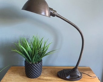 Industrial Lamp Vintage Gooseneck Desk Lamp Work Light WORKING