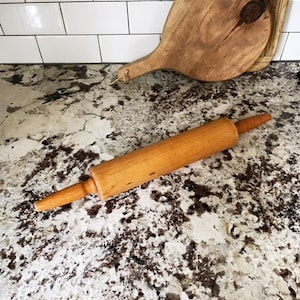 Vintage Wooden Rolling Pin Kitchenware Baking Tools
