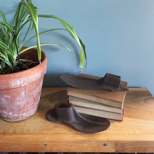 Cast Iron Shoe Forms Set of 2 Vintage Cobbler Lasts