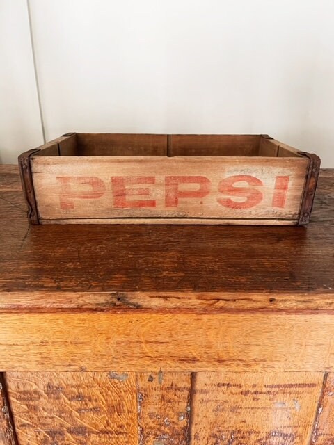 Wooden Pepsi Crate Vintage Soda Box Old Advertising - Etsy 日本