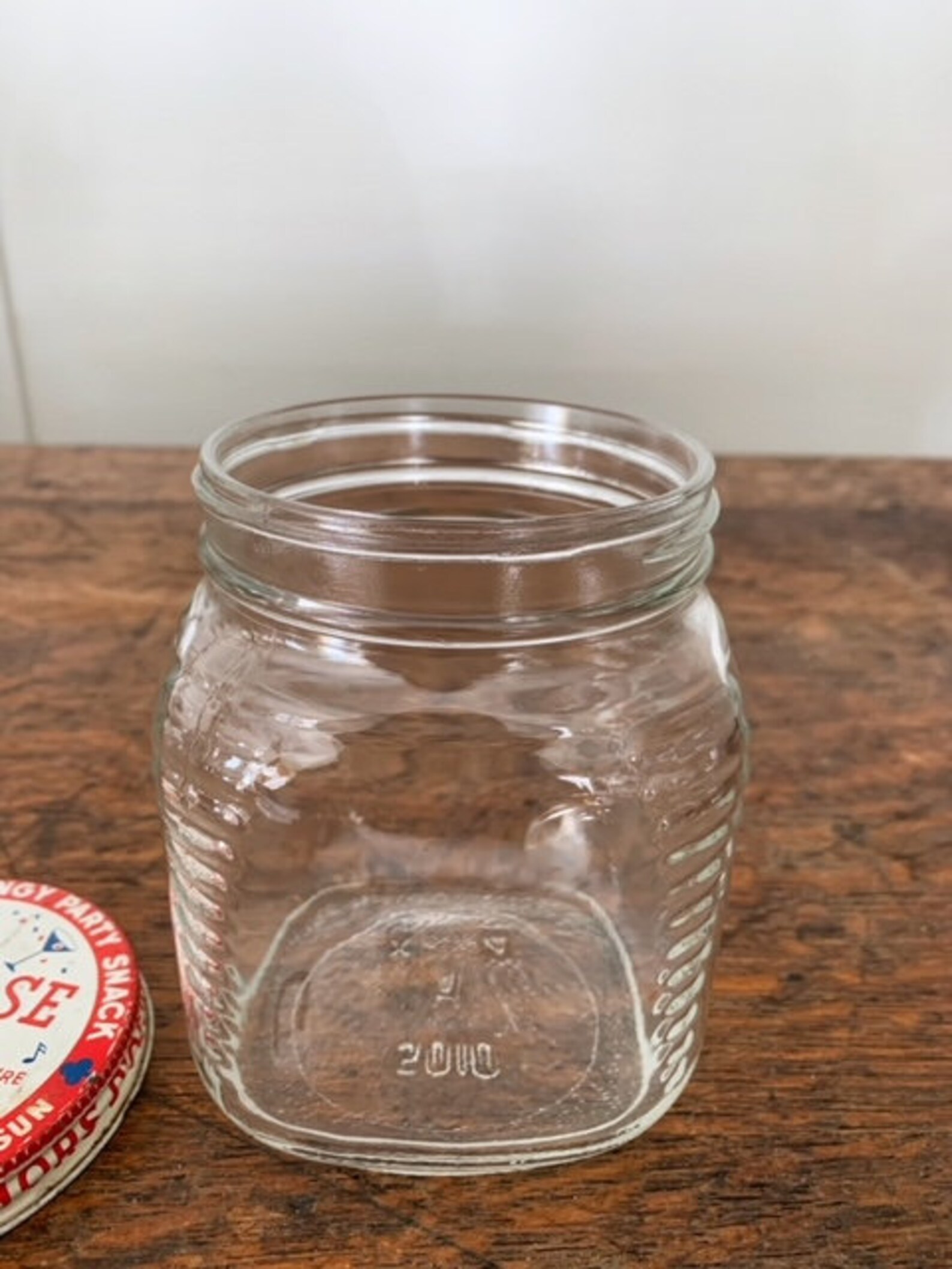 Vintage Glass Anchor Hocking Jar With Penrose Lid Etsy