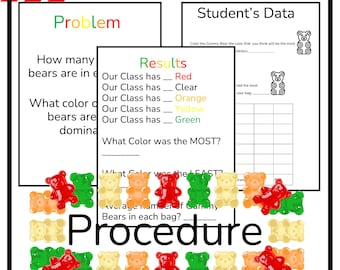 Individual Gummy Science Fair Activity Bundle | Hypothesis, Procedures