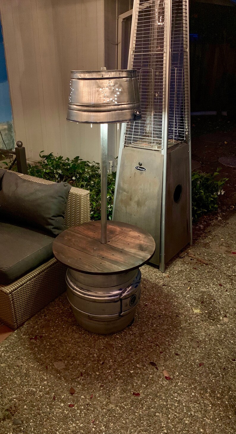 Man Cave Vintage Beer Keg Floor Lamp