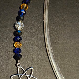 Marcadores de átomos Dark blue and amber