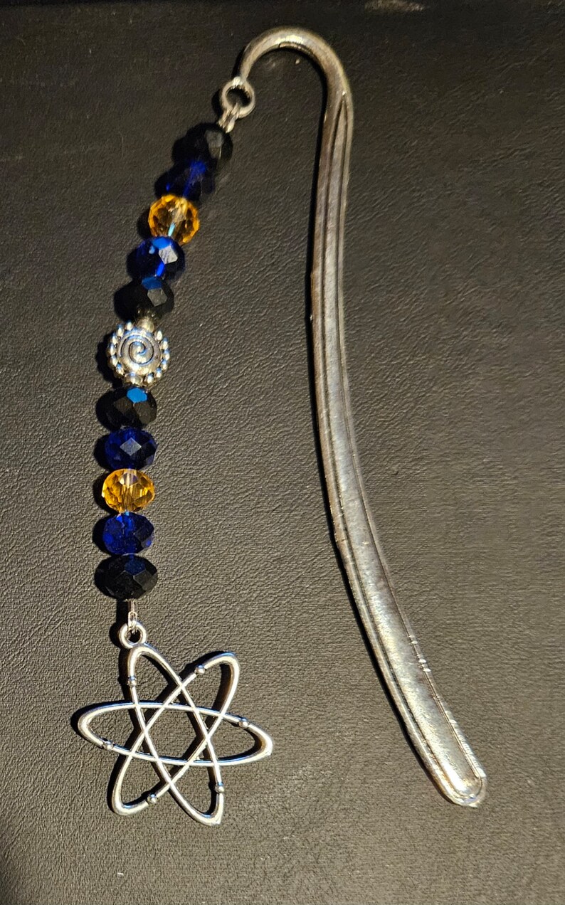 Marcadores de átomos Dark blue and amber