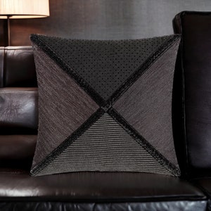 Gray geometrical design decorative  pillow cover,cushion,throw pillow,home decor,living room,gifts for her