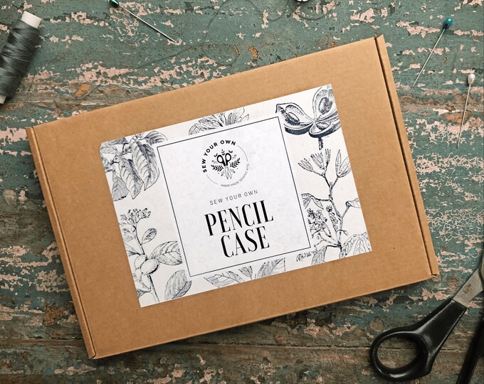 Sewing Kit Sew Your Own Pencil Case Craft Kit for Adults Make Your Own