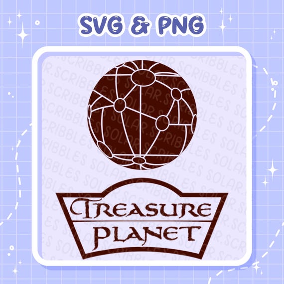 Treasure Planet SVG PNG Bundle | Jim Hawkins & Map Cut Files for Cricut Silhouette | Fan Art Sci-Fi Decals