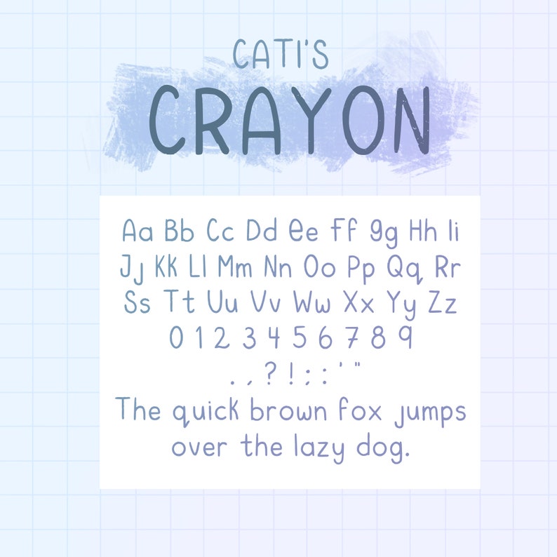 CATI'S CRAYON | Cute Handwritten Font for Digital Planning and Note ...
