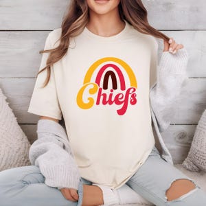 Chiefs KC Football - Chiefs Rainbow - Unisex Tee - Shirt - Graphic Tee - Casual - Gift