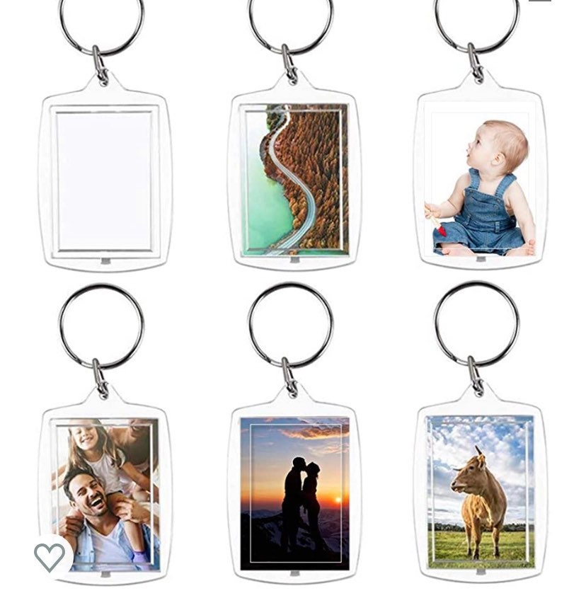 Picture Frame Addon Keychain Accessory Acrylic Photo Etsy