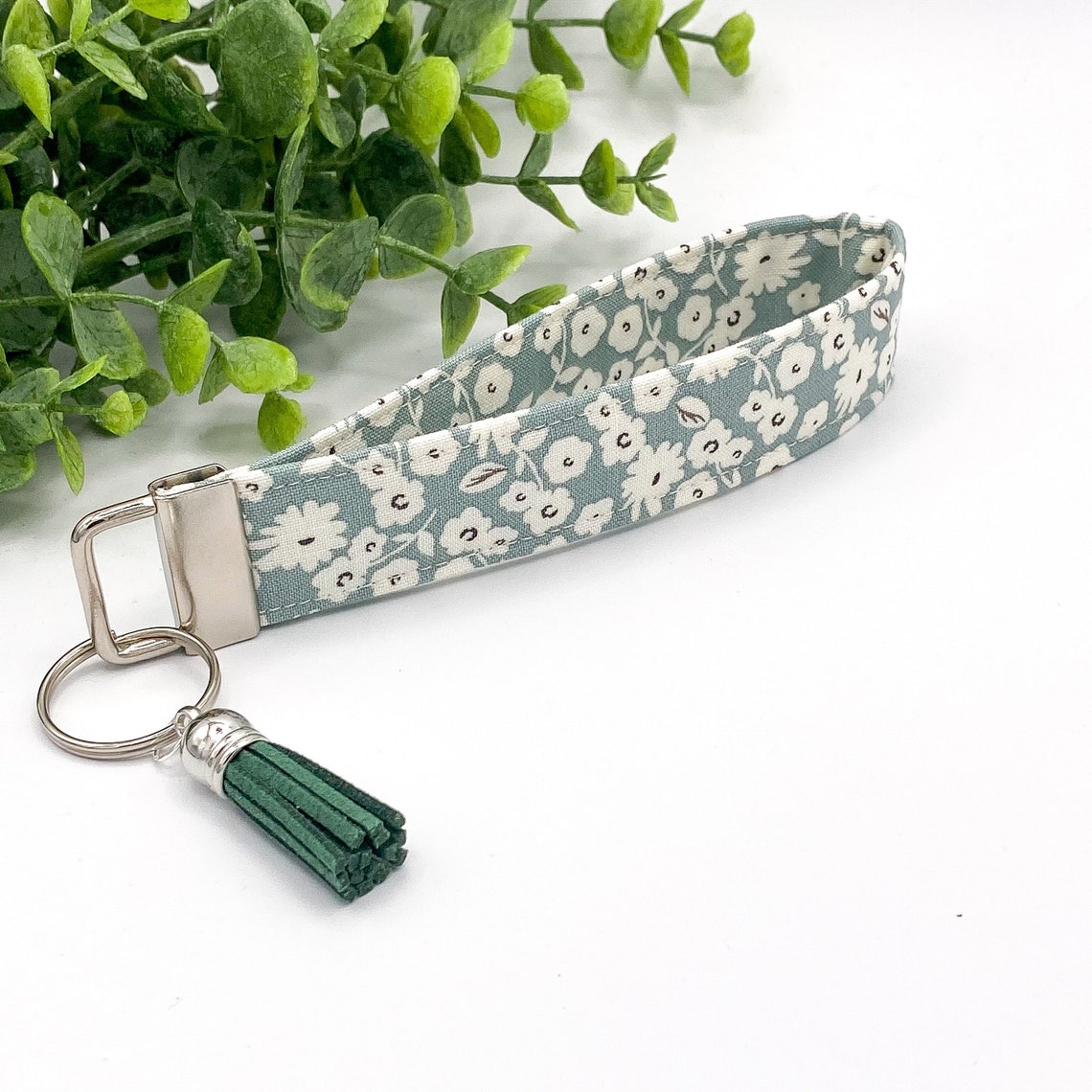 Sage Green Wristlet Keychain Keychain Wristlet Wrist Etsy