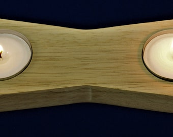 Candle holder, wood, decoration, candle, décor, rubber wood, gift items