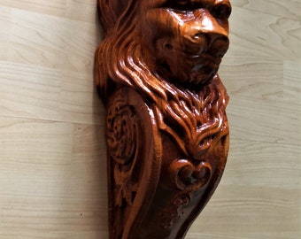 Table legs, baluster, capital "lion"