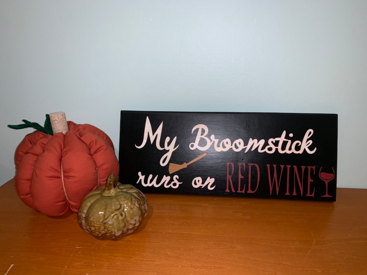 My Broomstick Runs on Wine Etsy UK