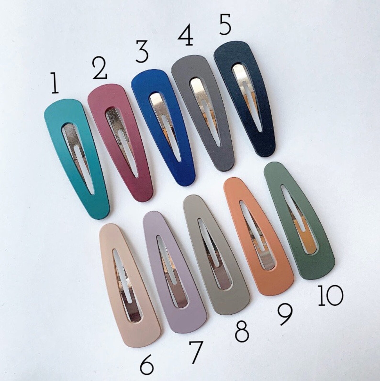 Oversized Plastic Snap Clip Hair Clip Barrettes Solid Colors Hair Pin