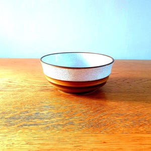 Vintage Brown and Cream Denby Bowl for Timeless Dining Decor