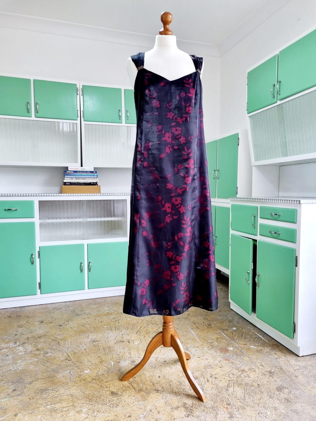 ローマンオリジナルズ ヴィンテージドレス UK16 花柄 - Etsy 日本