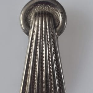 Vintage Dress Clip Metal Art Deco