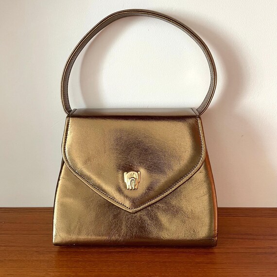 Gold top handle bag new arrivals