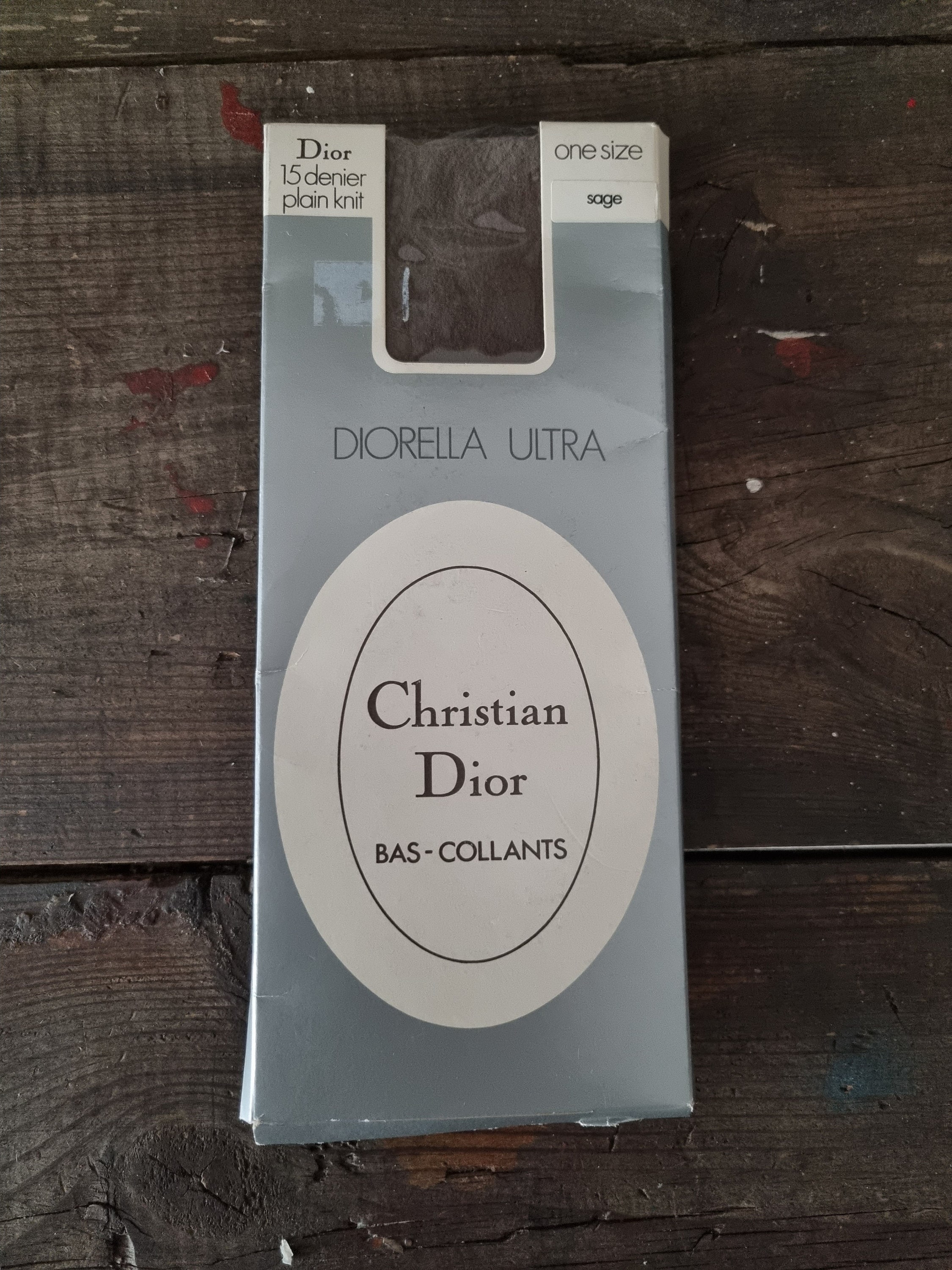 Vintage Dior 15 Denier Sheer Diorella Ultra Tights Sage, Brown/grey Made in  England -  Canada