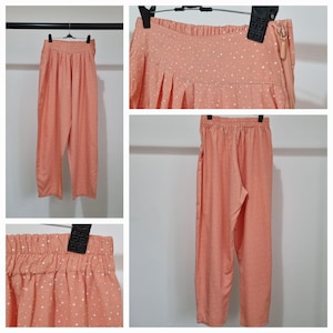 Orange Cropped Vintage Pants Orsay Vintage Peg Trousers UK8