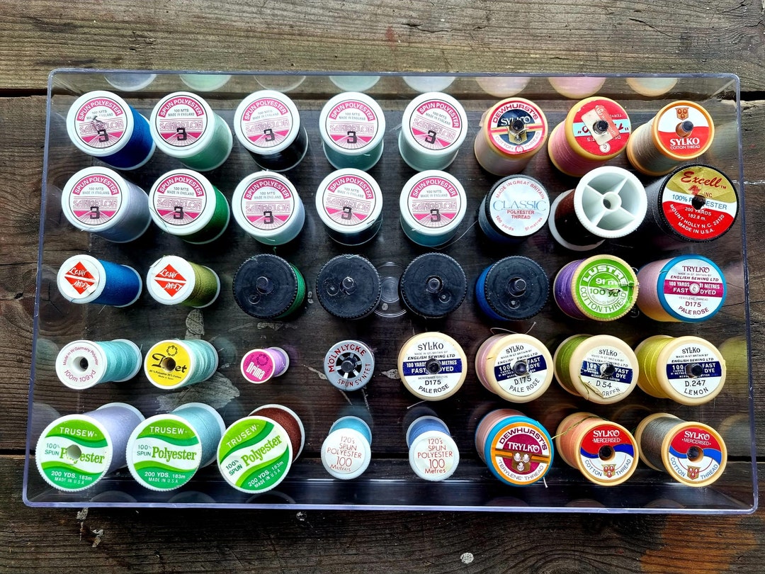 Vintage Threads in Plastic Organiser Etsy