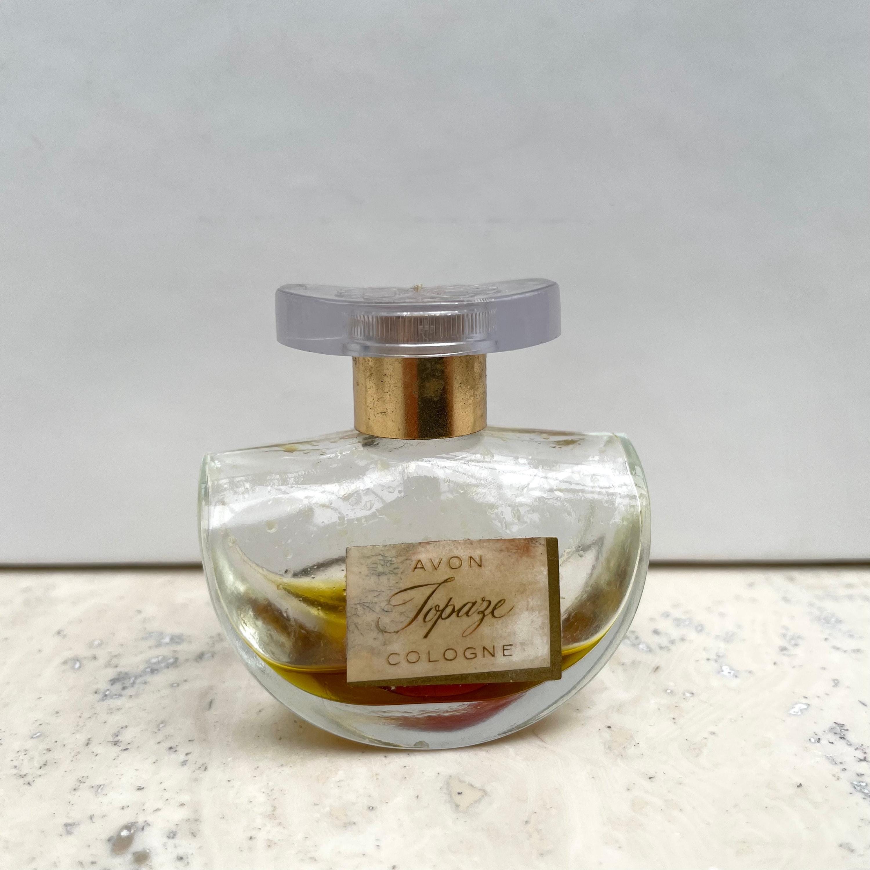 Vintage Avon Topaze Cologne Rocking Design Perfume Bottle 10