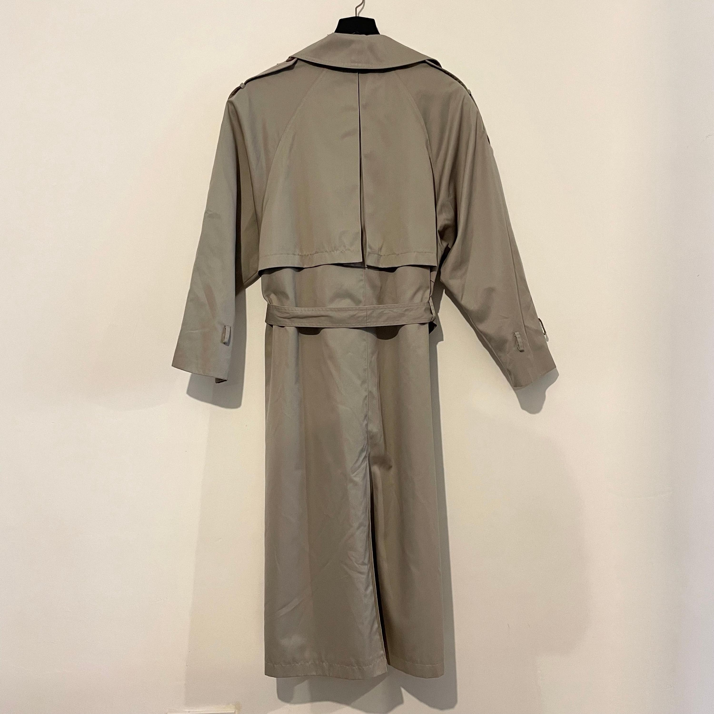 ジャケット・アウター LUXURY MATERIAL TIELOCKEN COAT cthy Coat Vintage Grey Longline Classic T.A.L Trench Coat for
