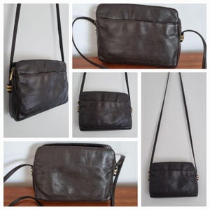 Braune Leder Schulter Handtasche Vintage in ausgezeichnetem Zustand