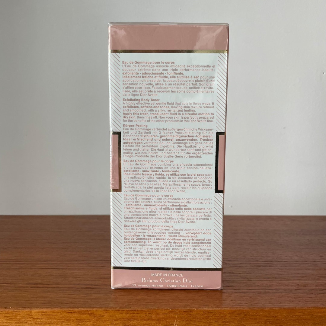 Tonico corpo esfoliante Vintage Christian Dior 200 ml sigillato