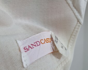 1960s Sand Castle Swimming Costume Vintage Onepiece Swimwear
