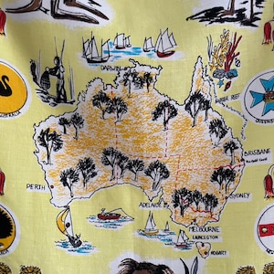 Tea Towel Novelty of Australia Pure Linen Made in Ireland