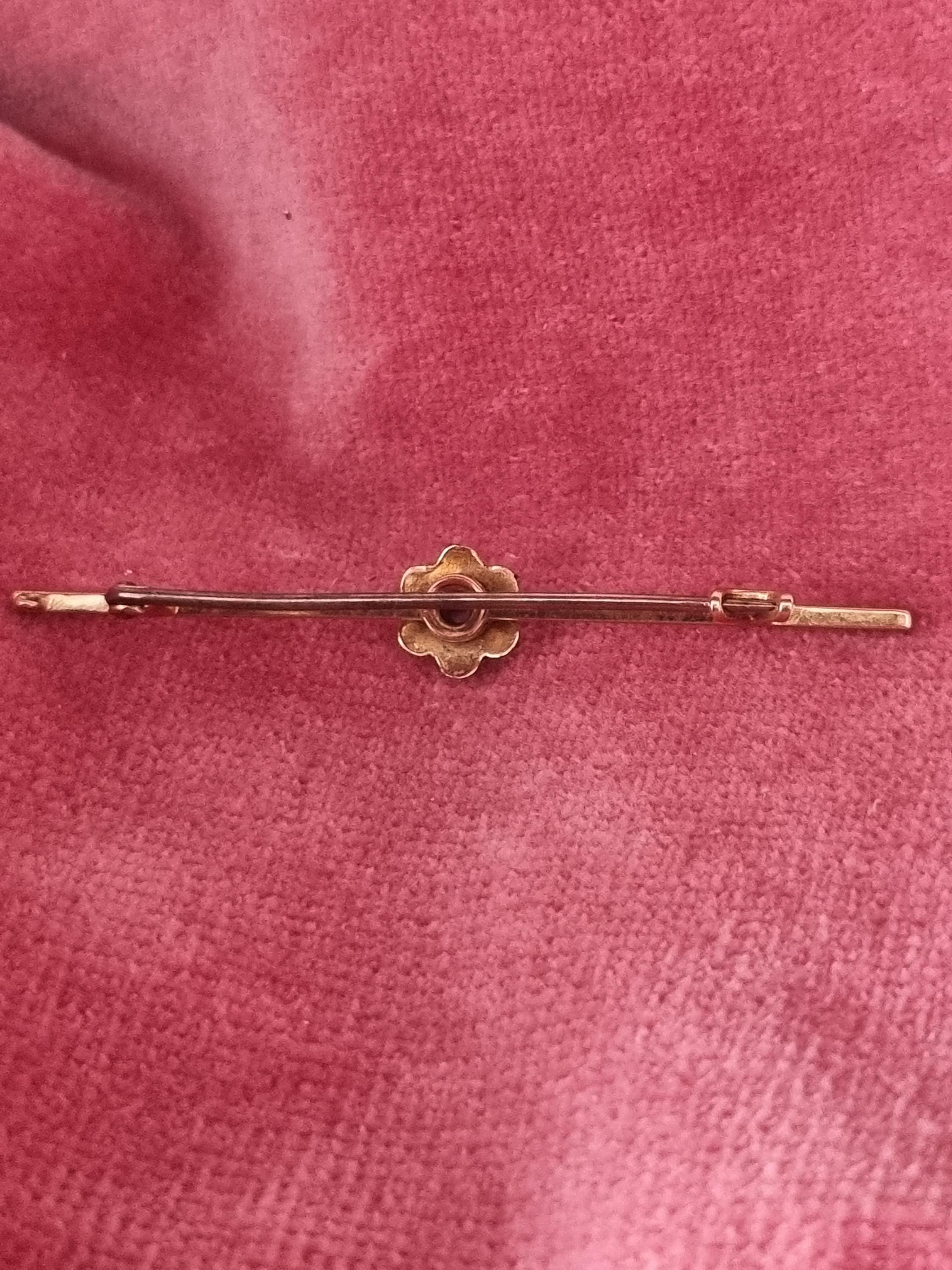 Broche Vintage Or Et Cristaux Saphir Bleu - Bijou Fantaisie Rare - État Impeccable