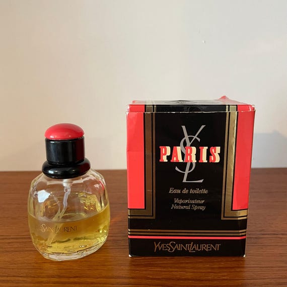 Vintage Perfume Paris by YSL Rare Box 1st Edition 1983 50ml UK