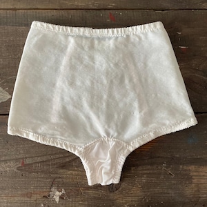 Vintage White and Blue Floral High Waisted Knickers Hosiery Set