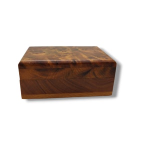 Coffret En Bois De Thuya - 12 Cm X 9 Cm, Occasion, Sans Marque