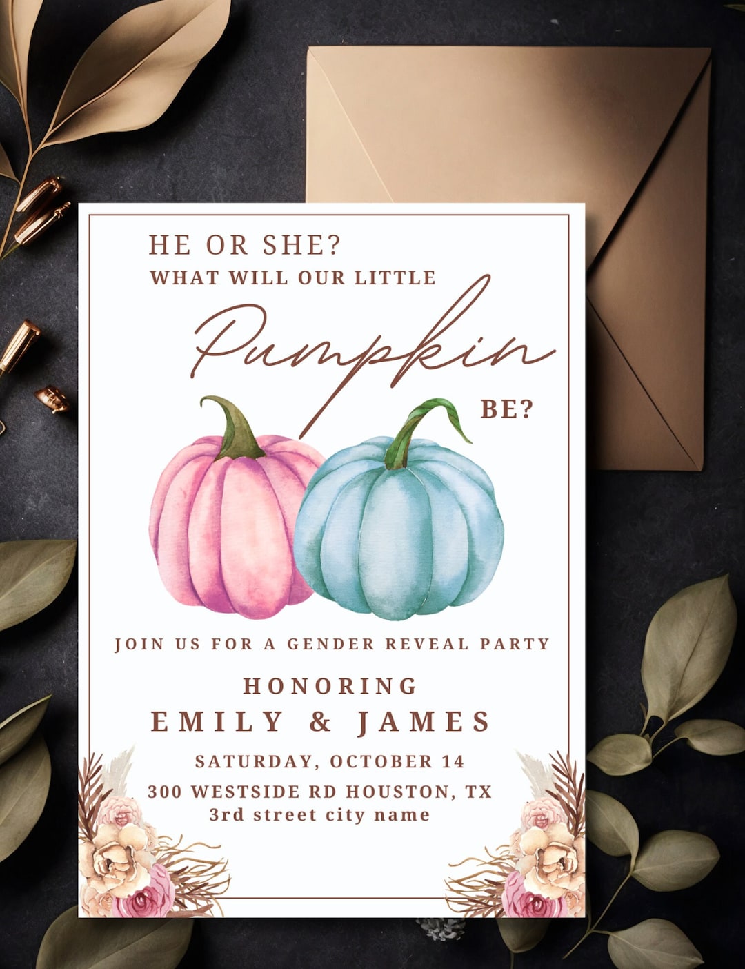 Editable Pumpkin Gender Reveal Invitation Fall Gender Reveal Etsy editable-pumpkin-gender-reveal-invitation-fall-gender-reveal-etsy