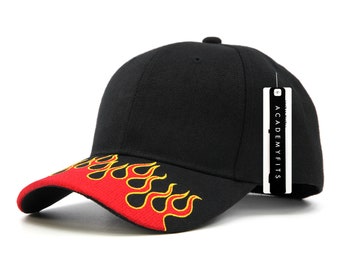 Baseball Cap with # 1 Dad on the Front Panel with a Flame on the Left Side Baseball Cap with # 1 Dad on the Front Panel with a Flame on the Left Side