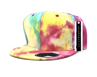 Mongous Unisex Fashion Tie Dyed Flat Bill Baseball Cap Snapback Hip Hop Hat Mongous Unisex Fashion Tie Dyed Flat Bill Baseball Cap Snapback Hip Hop Hat