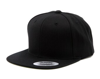 YUPOONG Black Snapback #6089