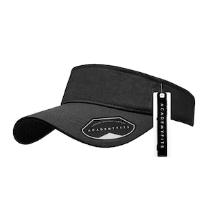 AcademyFits Cotton Sun Visor Adjustable Curve Hoop and Loop #7011