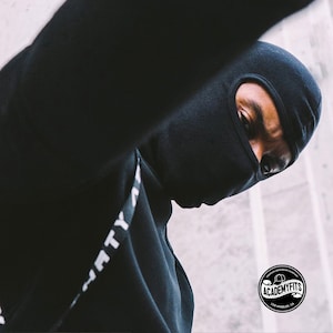 AcademyFits Quality Black Full Face Ski Mask Beanie Adjustable Fit Men Women Unisex One Hole Winter Headwear Face Mask Protection