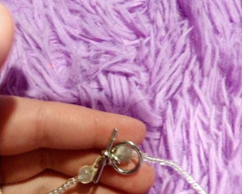 Pink butterfly necklace