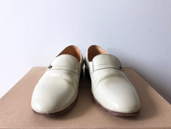 Vtg Dieppa Restrepo Lordy Dove Grey Patent Leathe… - image 7