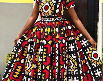 Evelyn African maxi dress // African clothing for women // African wedding dress