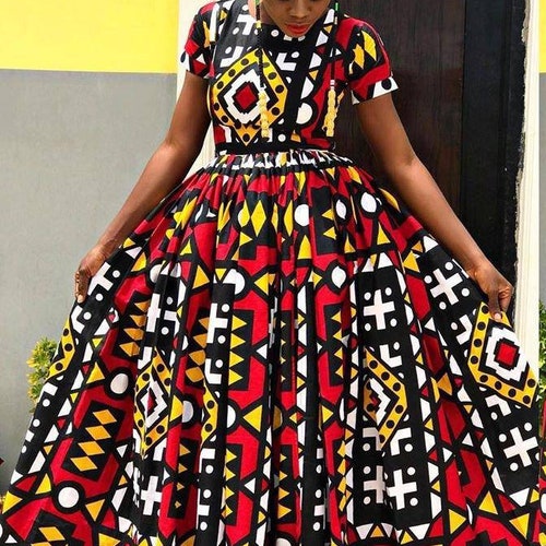 Evelyn African maxi dress // African clothing for women // African wedding dress