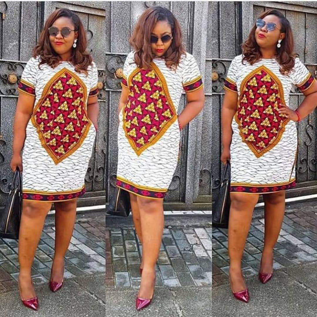 Mamricals African Short Dress / African Print Dress for Women
