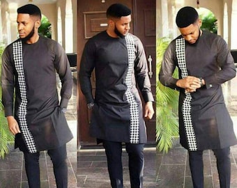 2 Piece African Dress for Men Dashiki Festival Suit Gift for Him African Attire Traditional Dashiki Men's Wedding Clothing Vintage Costume